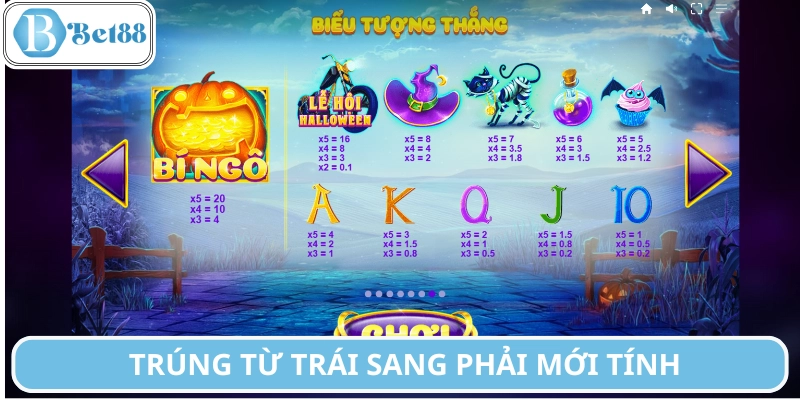 Nắm rõ cách chơi Lucky Halloween để đọc đúng đường thắng